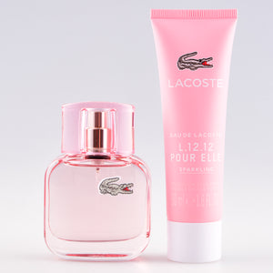 Lacoste Eau de Lacoste L.12.12 Pour Elle SPARKLING SET 30 ml Eau de Toilette + 50 ml Shower Gel / Duschgel